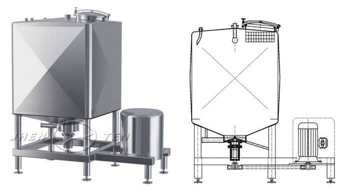 方形高剪切乳化罐_均質(zhì)乳化設(shè)備-鎮(zhèn)田機(jī)械